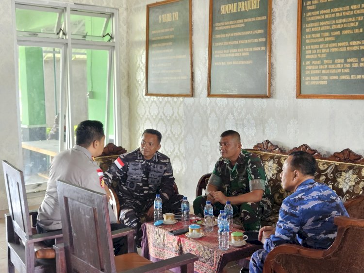 Kolaborasi dan Sinergi TNI-Polri Siap Amankan Pemilu 2024, Kapolres Rote Ndao dan 3 Matra TNI “Coffe Morning” Bersama