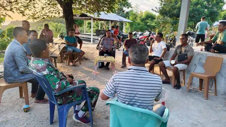 Hadir Sebagai Problem Solving, Bhabinkamtibmas Desa Maubesi Damaikan Permasalahan Warganya