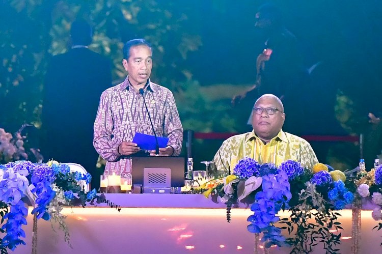 Presiden Jokowi Jamu Santap Malam Para Pemimpin dan Delegasi KTT WWF Ke-10 di GWK