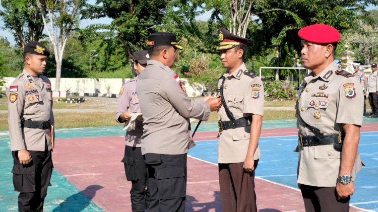 PELANTIKAN WAKAPOLRES,SERTIJAB KASAT RESKRIM DAN KAPOLSEK RBD DIPIMPIN KAPOLRES ROTE NDAO