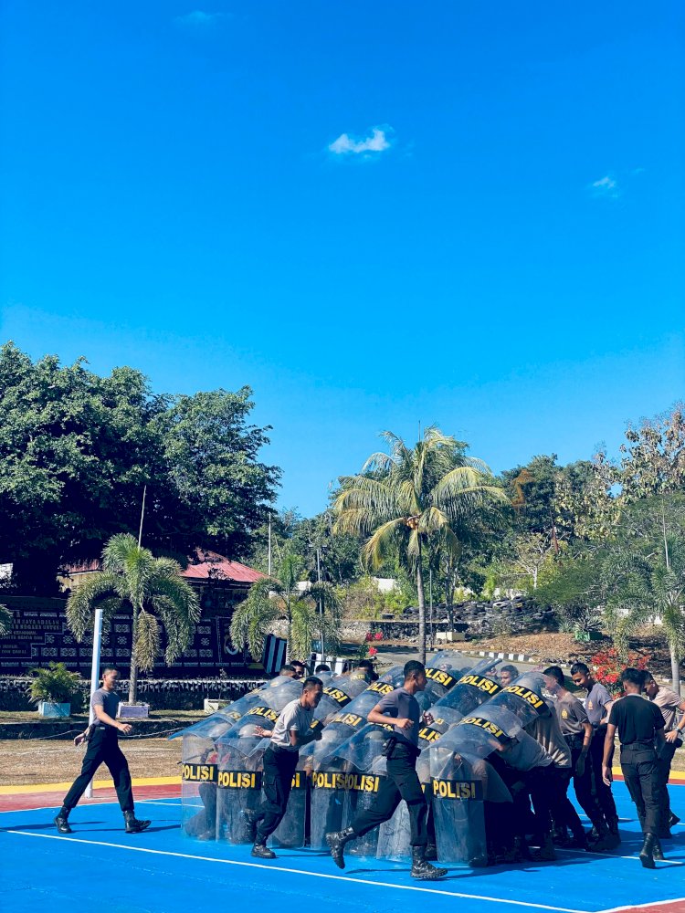 Tingkatkan Kemampuan ..Personel Sat Samapta Intensif Latihan