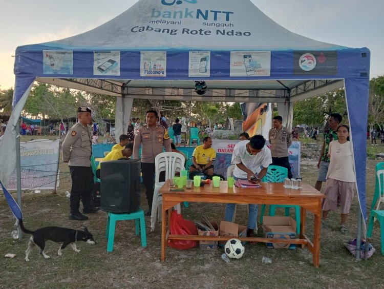 Hari Ke 14 Personel Polsek RBL Amankan Pertandingan Di  Tasilo