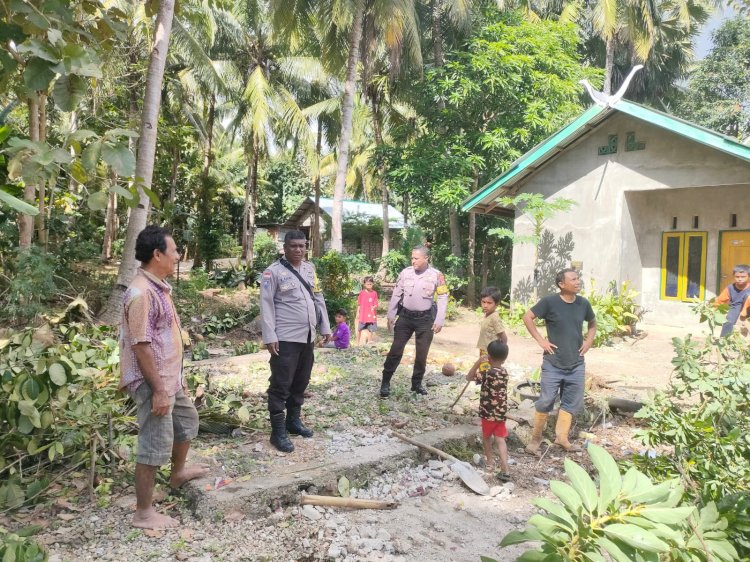 Sambangi Warga Ini Pesan Bhabinkamtibmas