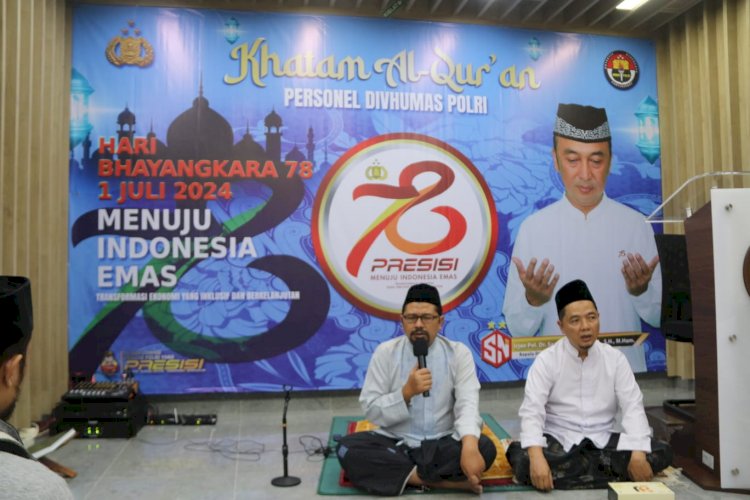 Divisi Humas Polri Gelar Khataman Dalam Rangka HUT Bhayangkara Ke 78