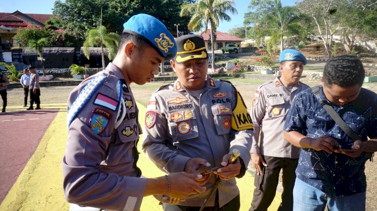 Apel Pagi Polres Rote Ndao Berubah Menjadi Razia Judol