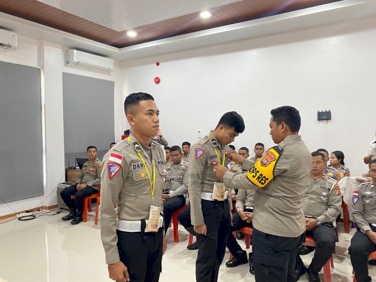 Personel Polres Rote Ndao Melaksanakan Lat Pra Operasi Patuh Turangga 2024