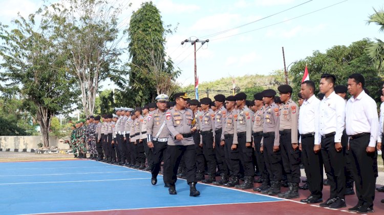 Polres Rote Ndao Laksanakan Apel Gelar Pasukan Operasi Patuh Turangga 2024