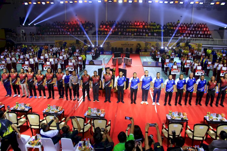 Kapolri Cup Badminton Championship 2024 Dibuka,Seribu Lebih Peserta Ikut Bertanding