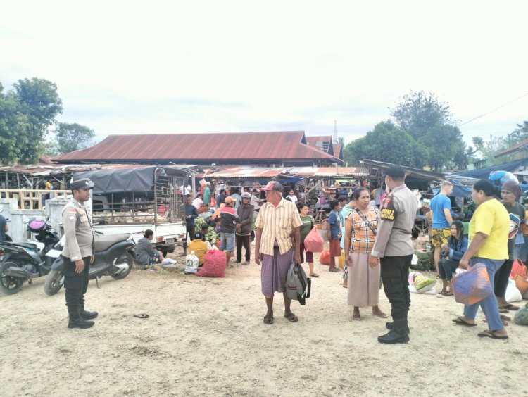 Pengamanan  Kegiatan Masyarakat Pada Pasar Olafulihaa Panbar