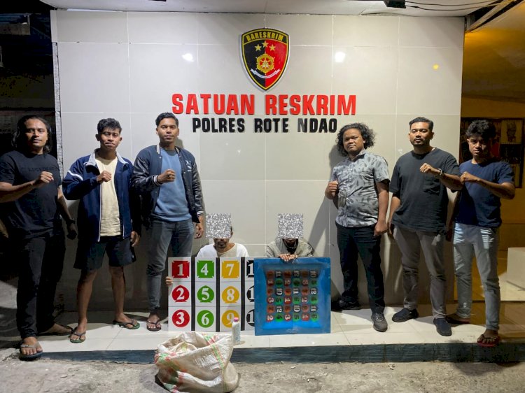 Pelaku Judi Bola Guling Di Mbueain, Telah Dilakukan Penahanan Oleh Sat Reskrim Polres Rote Ndao