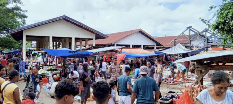 Ciptakan Rasa Aman,Personel Polsek RBD Jaga Kegiatan Masyarakat