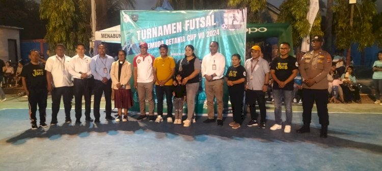 14 Personel Polres Rote Ndao Mengamankan Pertandingan Futsal  Betania CUP VII