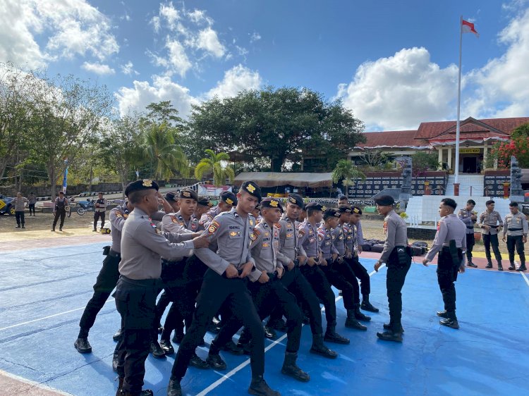 Siap Hadapi Pemilukada,Satuan Samapta Polres Rote Ndao Gelar Sejumlah Latihan