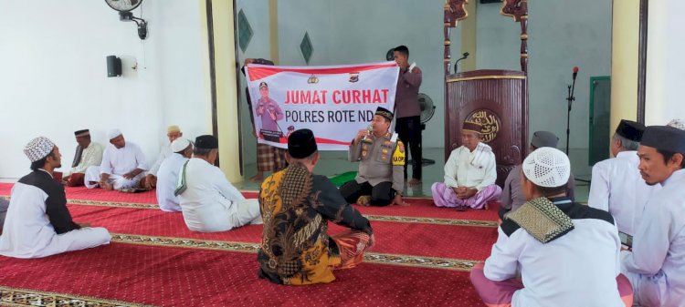 Gelar Jumat Curhat, Kapolres Rote Ndao Serap Aspirasi dan Sampaikan Pesan Kamtibmas Jelang Pilkada