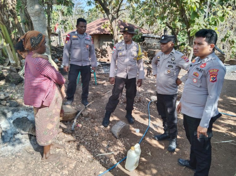 Personel Polsek Lobalain Mengamankan 5 Liter Sopi ,Dalam Operasi Pekat Turangga 2024