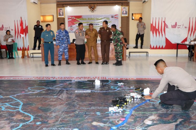 Siap Mengamankan Tahapan Pemilukada Serentak Tahun 2024, Polres Rote Ndao Gelar TFG Operasi Mantap Praja 2024