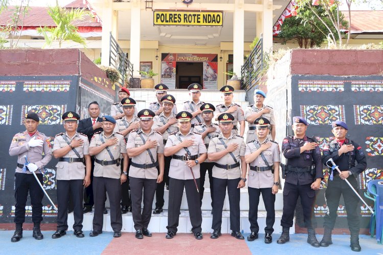 Mengenang Jasa Para Pahlawan Polri Merebut Kemerdekaan, Polres Rote Ndao Gelar Upacara Hari Juang Polri