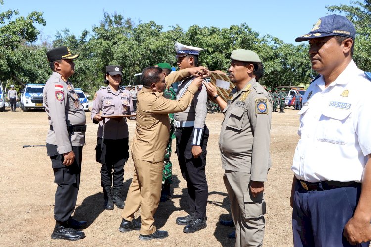 Apel Gelar Pasukan Operasi Mantap Praja Turangga 2024, Bentuk Kesiapan Polres Rote Ndao Bersama Inskait Amankan Pilkada Serentak