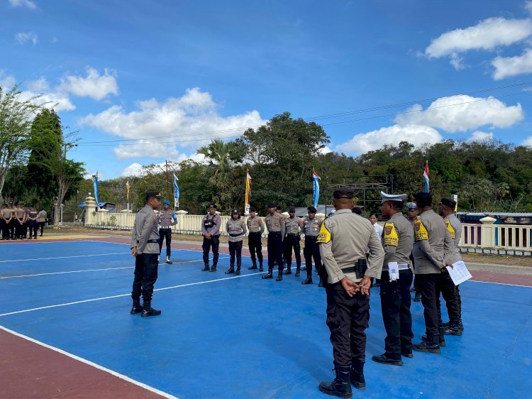 Kabag Ops Polres Rote Ndao : Pastikan Seluruh Laporan Masing Masing Satgas Diupdate Setiap Hari