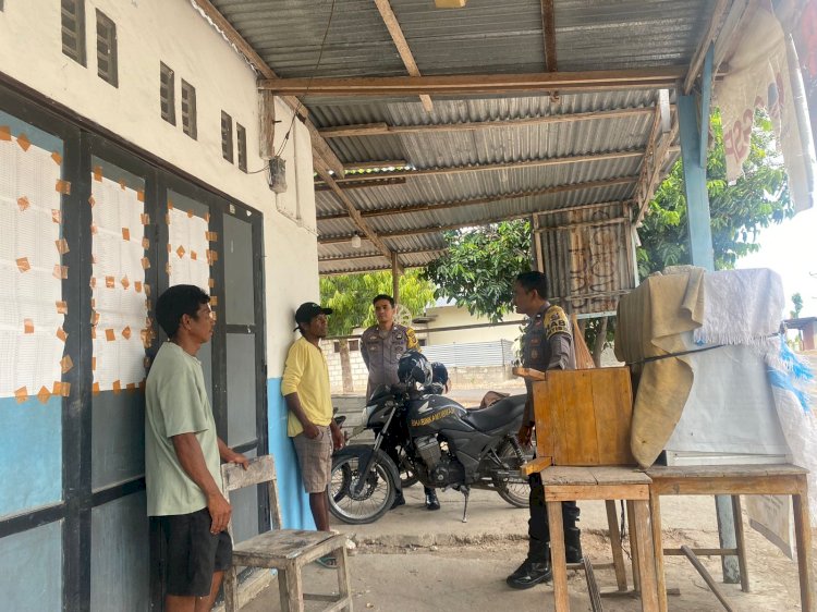 Kegiatan Cooling System Personel Polsek Rote Barat Sebagai Langkah Jaga Kamtibmas Kondusif 