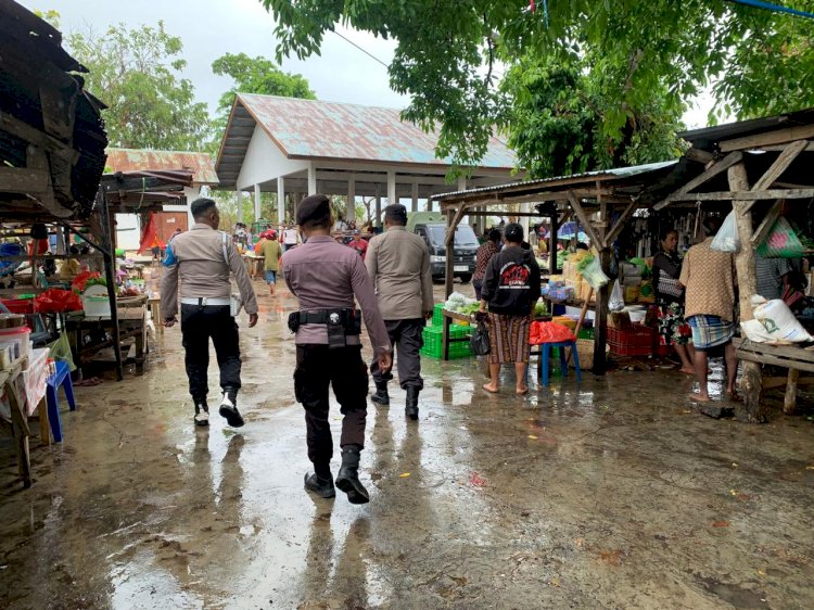 Kegiatan Kepolisian Personel Polsek Rote Tengah Sebagai Upaya Cipta Kamtibmas Selama OMP Turangga 2024 : Kapolsek Rote Tengah