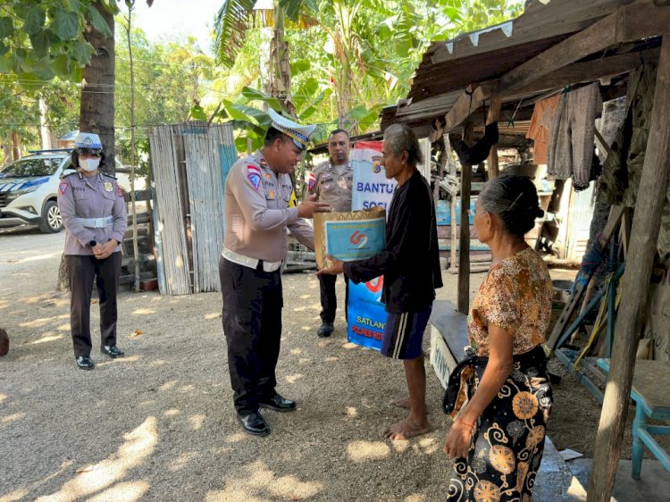 Peringati HUT Ke 69 Lalu Lintas,Sejumlah Kegiatan Sosial Dilakukan Oleh Sat Lantas Polres Rote Ndao.