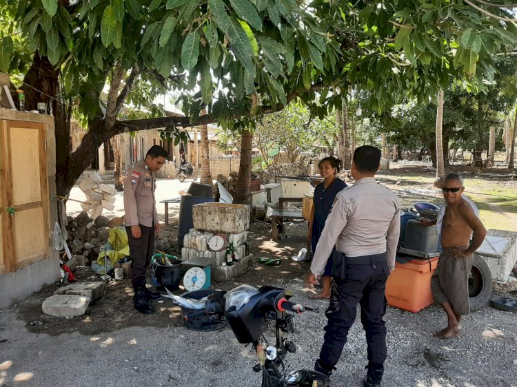 Personel Polsek Rote Barat Melaksanakan Kegiatan Patroli