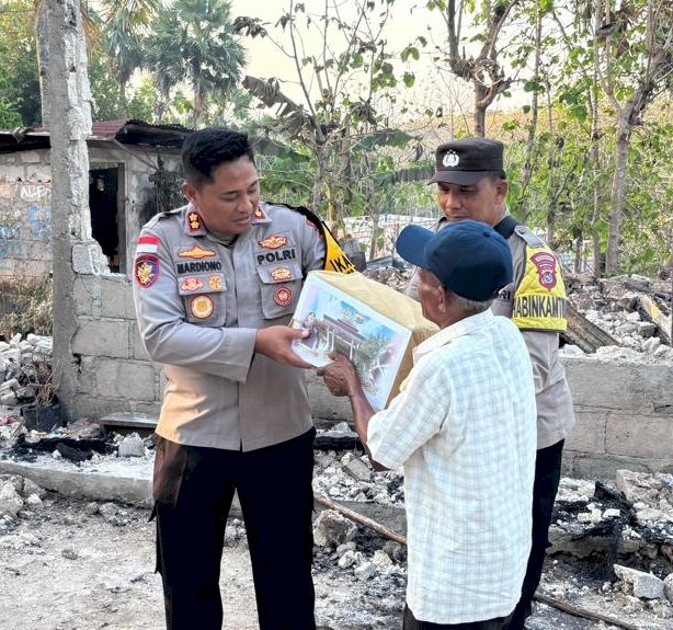 Dalam 2 Minggu 3 Rumah Warga Ludes Dilalap Si Jago Merah, Kapolres Rote Ndao Imbau Warga Agar Sumber Api Padam Usai Beraktifitas