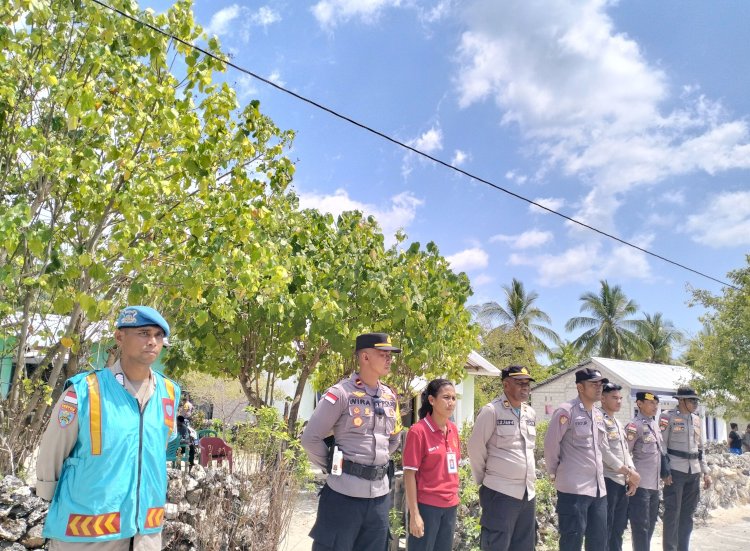 Polres Rote Ndao Pastikan Kampanye Paslon Bupati/Wakil Bupati di Pulau Nuse Berlangsung Aman