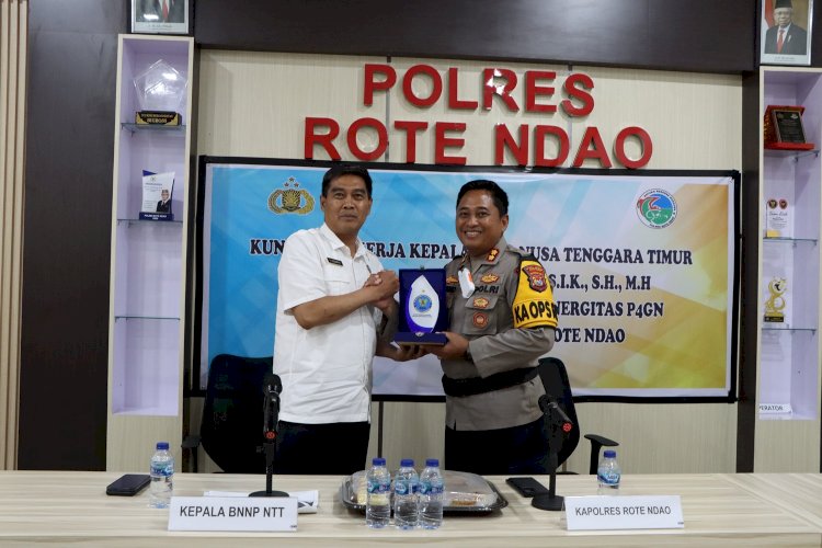 Kunjungi Pulau Terselatan NKRI, Kepala BNN Propinsi NTT Sambangi Polres Rote Ndao