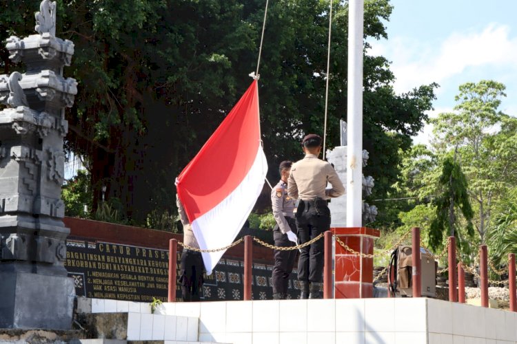 Peringati Hari Sumpah Pemuda, Polres Rote Ndao Gelar Upacara Bendera