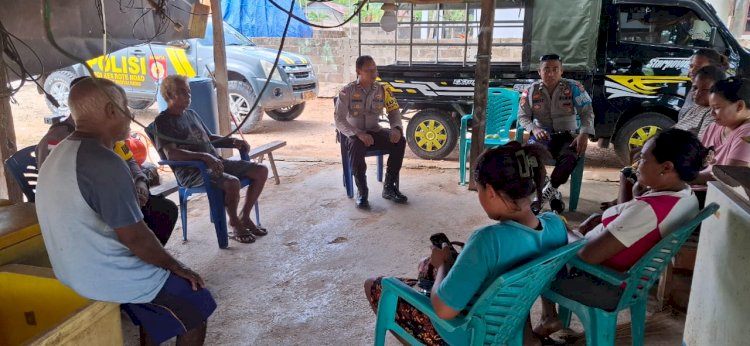 Bersama Personel Bhabinkamtibmasnya,Kapolsek Pantai Baru Memastikan Pelaksanaan Tugas Personelnya Sesuai SOP