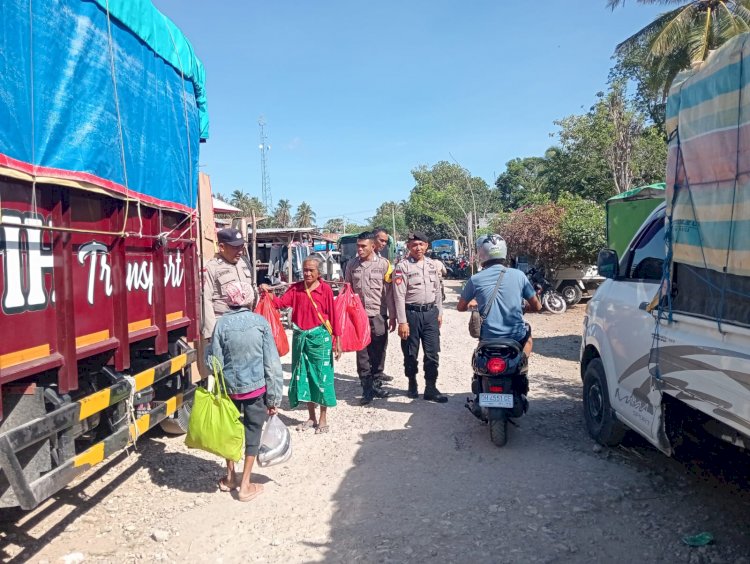 Upaya Polsek Rote Barat Laut Ciptakan Keamanan di Pasar Inpres Busalangga