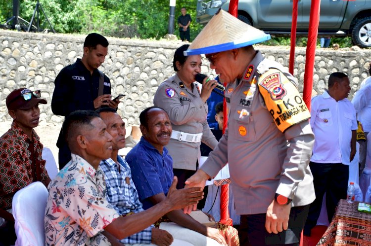 Kapolda NTT Ajak Masyarakat dan TNI-Polri Tingkatkan Ketahanan Pangan Lewat Pemanfaatan Lahan di NTT