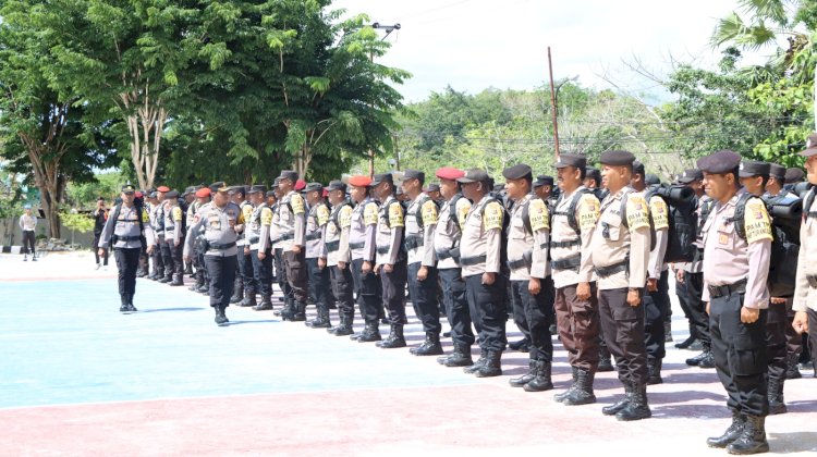 Kapolres Rote Ndao : Hari Ini Pergeseran Pasukan Menuju Pulau  Terluar Bersamaan Dengan Logistik Pemilu