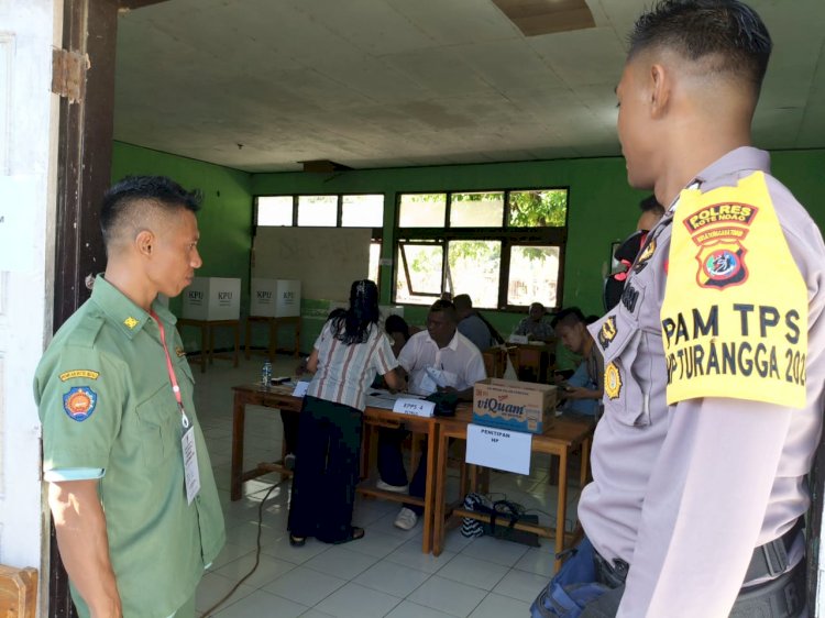 Kapolres Rote Ndao : Untuk Memastikan Tahapan Pemungutan Suara Berjalan Aman Power On Hand Kapolres Siaga Penuh