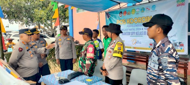 Operasi Lilin Turangga 2024, Polres Rote Ndao Dirikan Pos Pengamanan dan Pelayanan di Sejumlah Titik