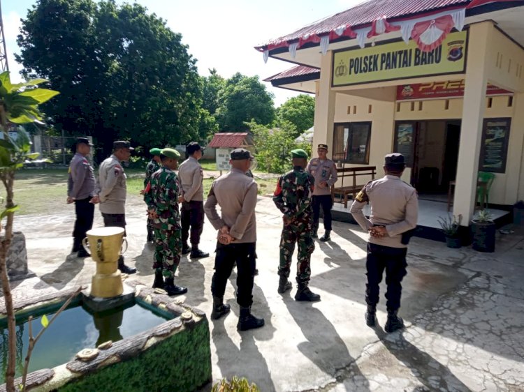 Kapolsek Pantai Baru : Personel Gabungan TNI Polri Siap Amankan Perayaan Natal 2024