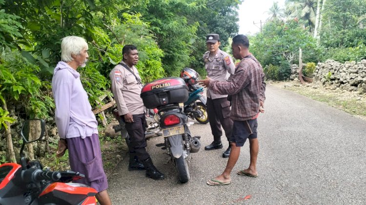 Upaya Preemtif Personel Polsek Rote Selatan Untuk Jaga Kamtibmas