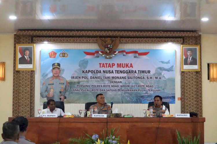 Kapolda NTT Lakukan Tatap Muka Dengan Personel TNI Polri Sebagai Wujud Sinergitas Di Selatan NKRI