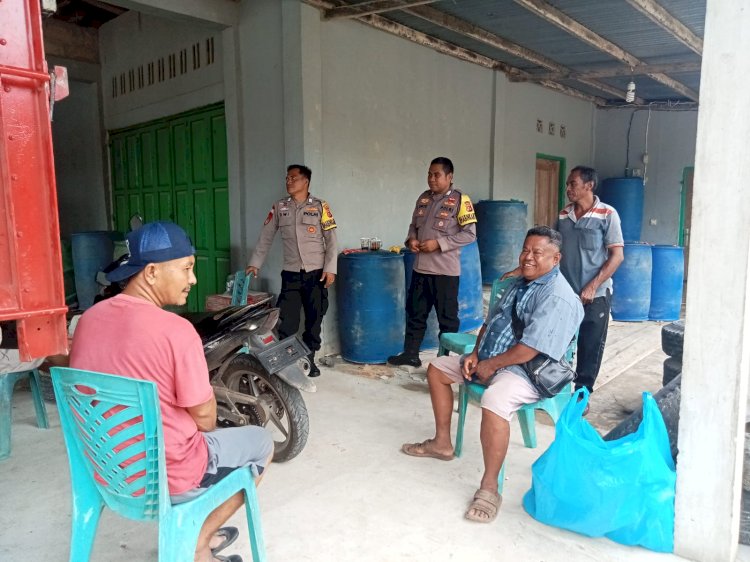 Kegiatan Sambang Dan Patroli Dialogis Bhabinkamtibmas Polsek Pantai Baru