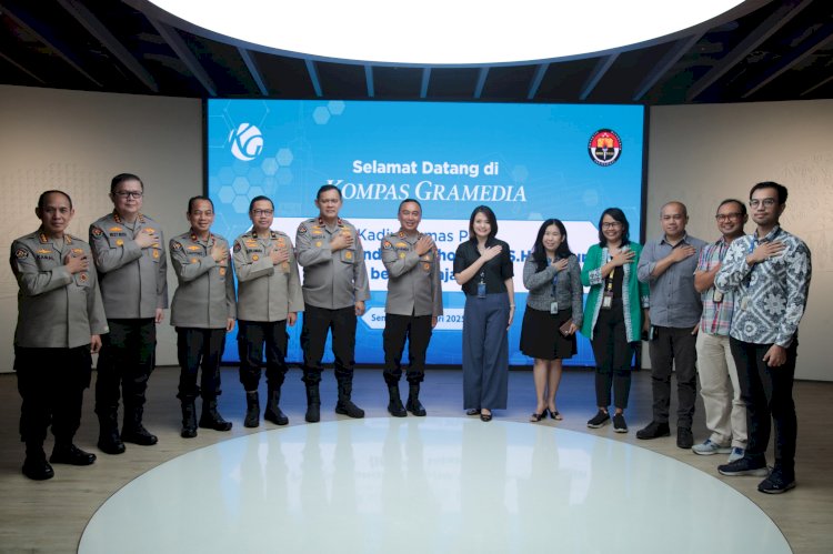 Media Visit ke Kompas Gramedia, Kadivhumas Polri Perkuat Sinergisitas