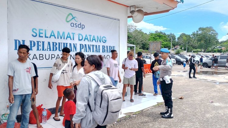 Beri Rasa Aman, Polsek Pantaibaru Terus Tingkatkan Pengamanan Diarea Pelabuhan