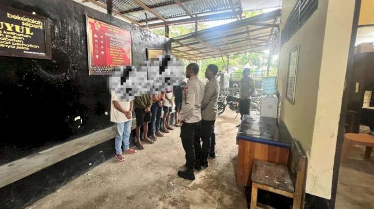 5 Terduga Pelaku Pengeroyokan Berhasil Diamankan Polsek RBL