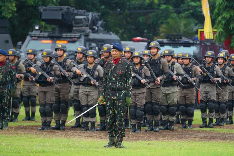 Dankorbrimob Polri Pimpin Upacara Pembukaan Dikbangspes Dasar Brimob Mahasiswa STIK Angkatan Ke-83