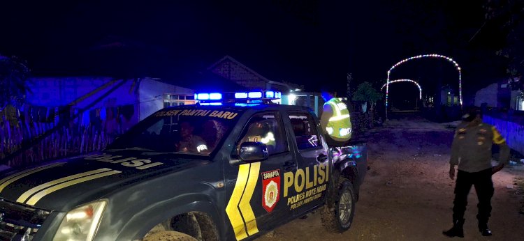 Iptu  I Gede P Parwata : Patroli Sahur Polsek Pantaibaru Untuk Jamin Kenyamanan Dan Keamanan Warga