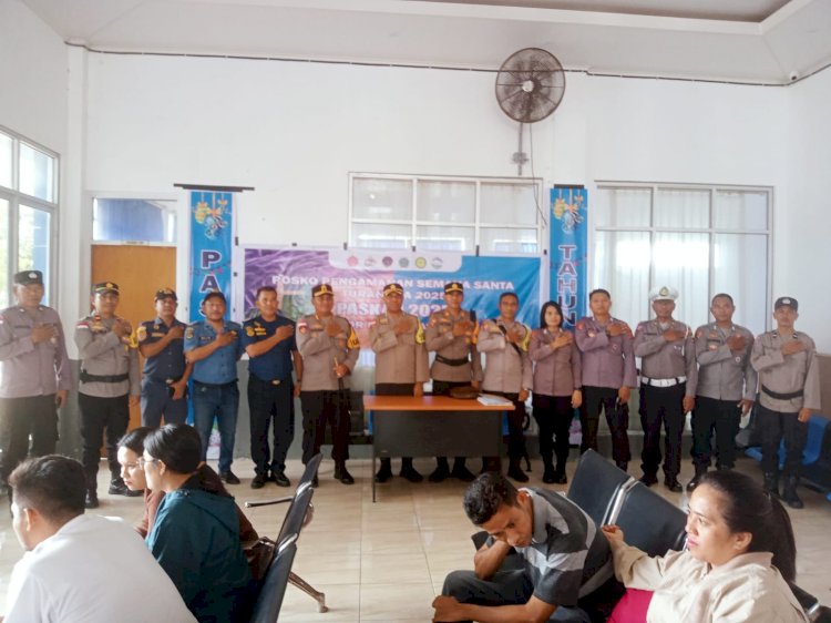 Kapolres Rote Ndao Mendampingi Tim Supervisi Biro Ops Polda NTT Untuk Pelaksanaan Operasi Samana Santa Turangga 2025
