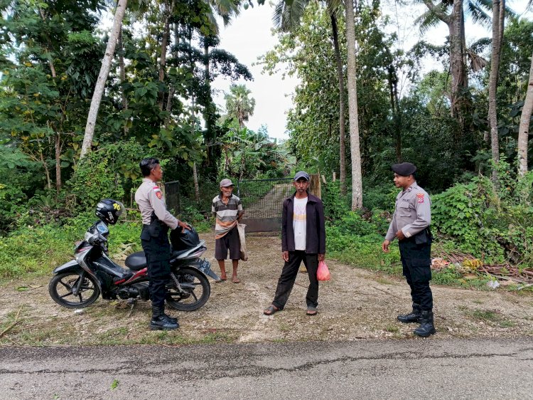 Patroli Dialogis Personel Polsek Rote Selatan Untuk Jamin Keamanan Masyarakat
