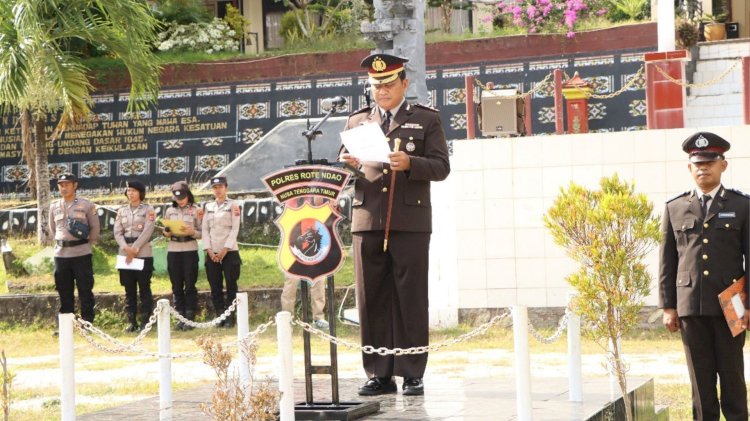 Polres Rote Ndao Gelar Upacara Hari Kebangkitan Nasional Ke 117