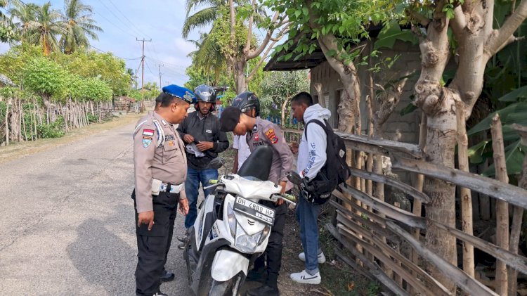 Operasi Pekat Turangga 2025, Polsek Rote Barat Daya Lakukan Pencegahan Aksi Premanisme